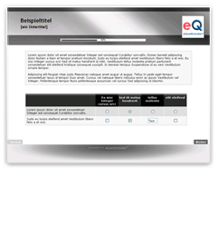 black: Layout Vorlage für Online-Fragebogen