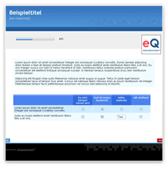 bricks blue: Layout Vorlage für Online-Fragebogen