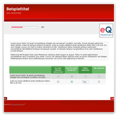 bricks red: Layout Vorlage für Online-Fragebogen